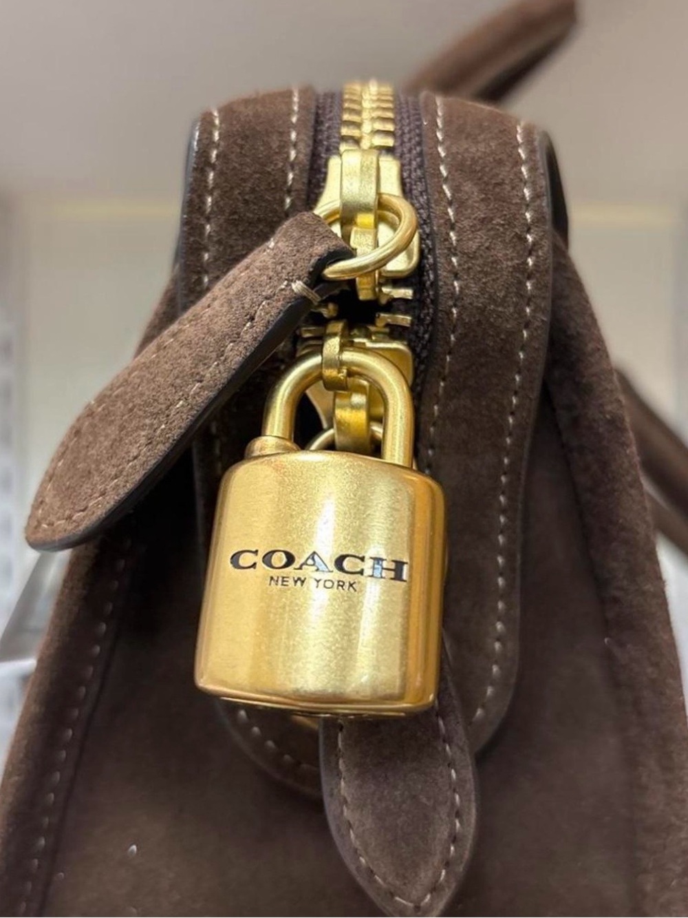 Coach Rhyder 38 in Chocolate Brown Suede - Picture 5 of 6